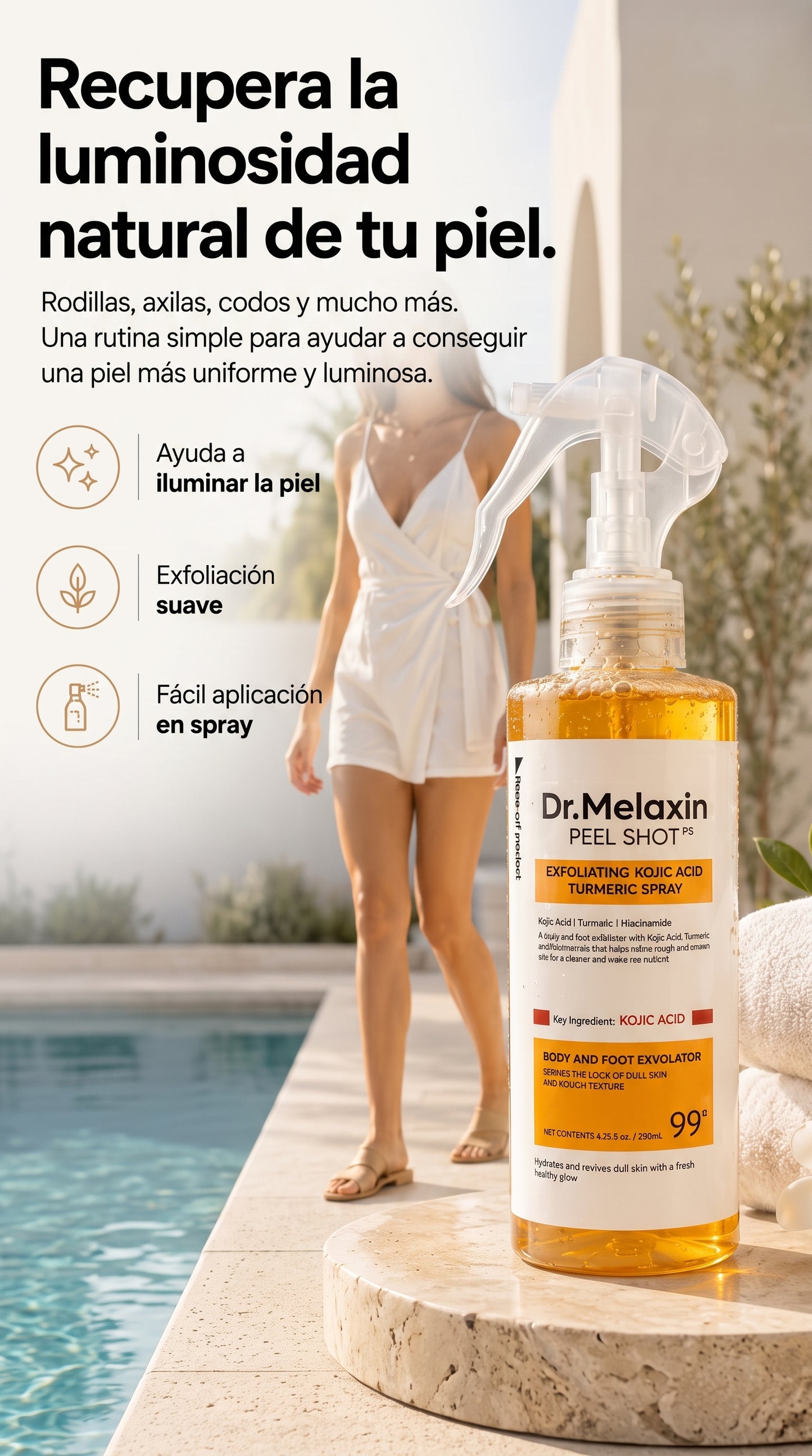 Spray Exfoliante Corporal Dr.Melaxin Body Peel Shot